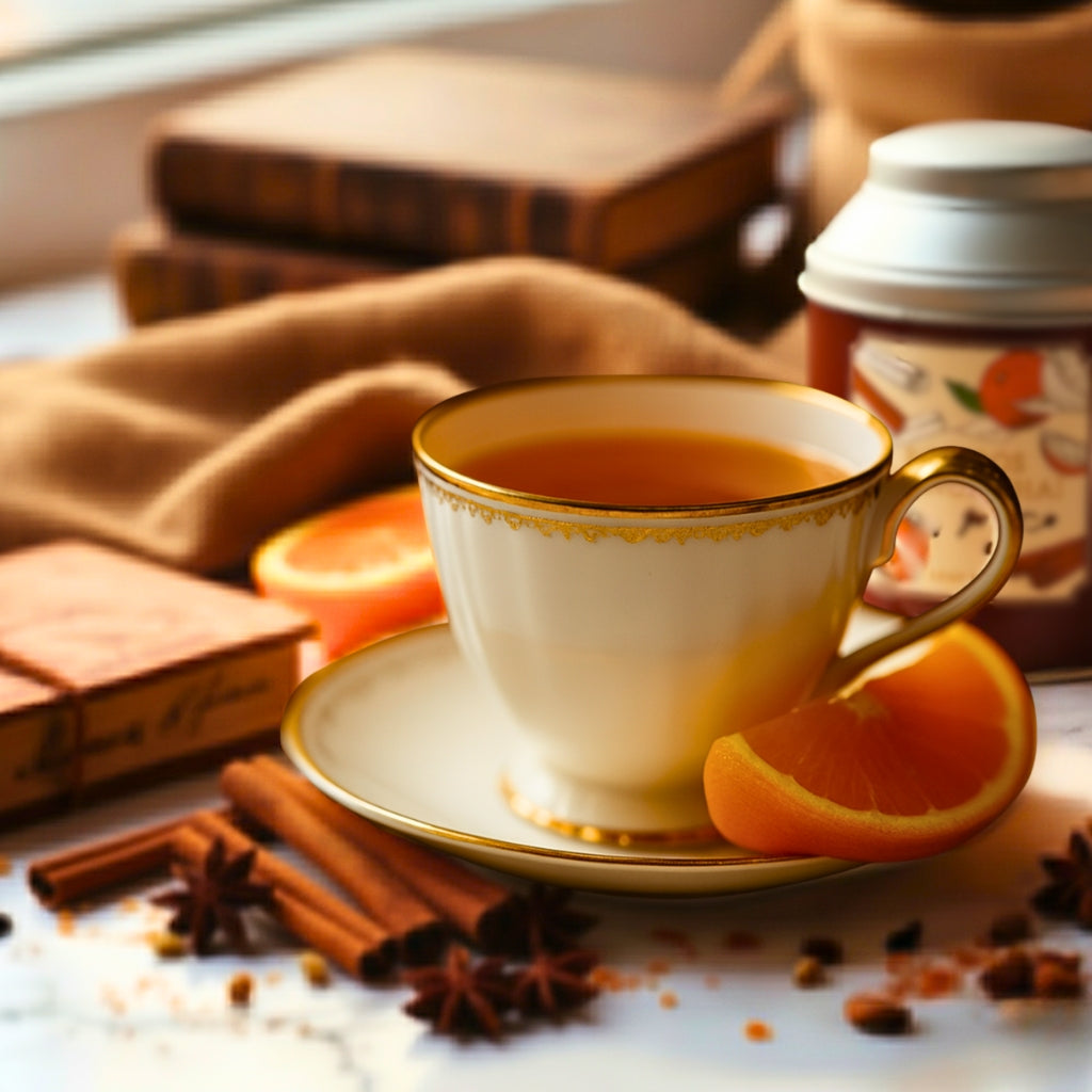 冬季限定/ノンカフェイン】ルイボスオレンジチャイ – 紅茶とバウムのお